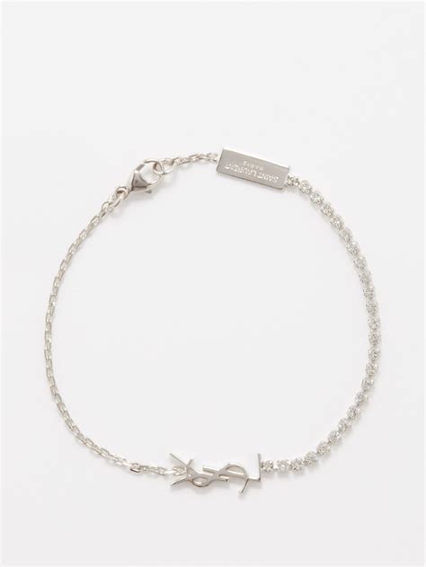 ysl silver bracelet